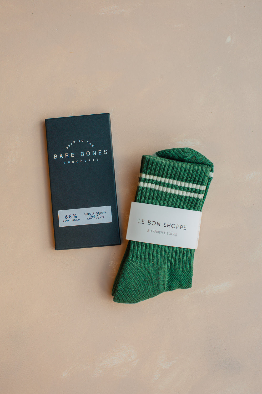 Le Bon Shoppe Socks and Chocolate Bar Bundle