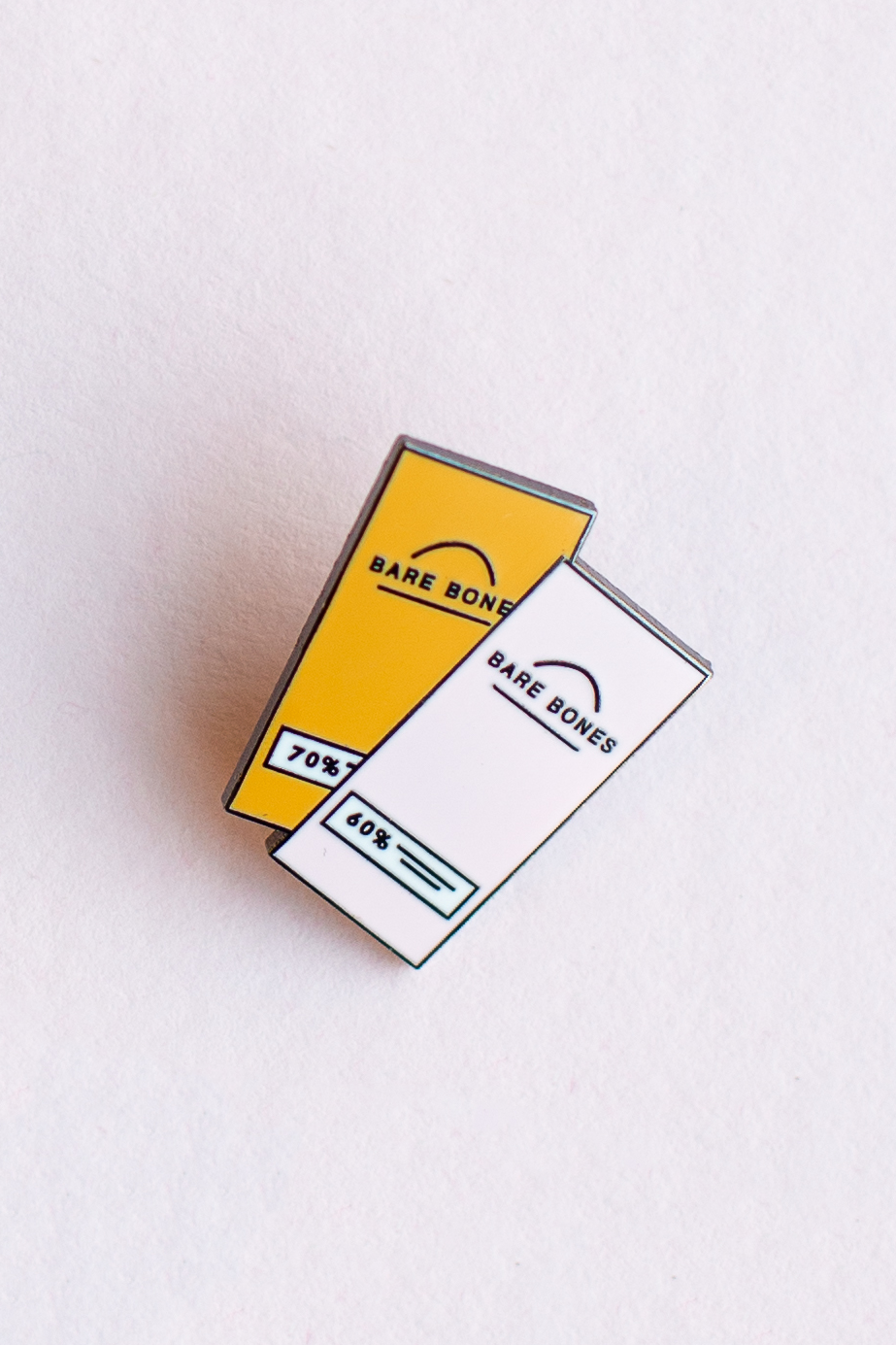 Bare Bones Enamel Pin