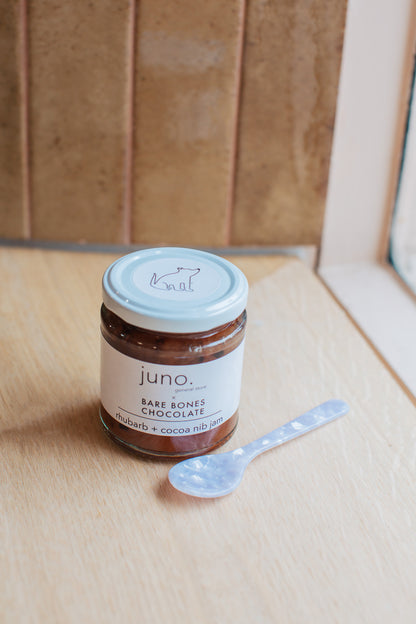 Bare Bones x Juno. General Store 🤎 Rhubarb + Cocoa Nib Jam