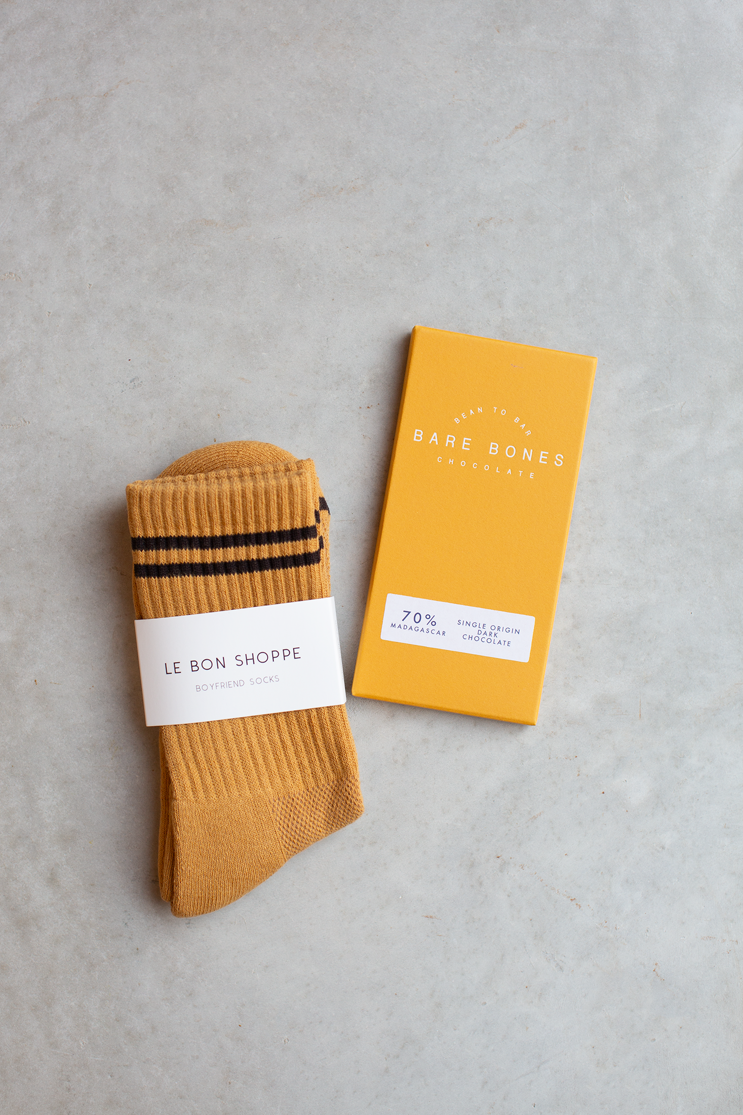 Le Bon Shoppe Socks and Chocolate Bar Bundle