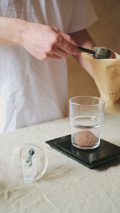 Iced Chocolate Glass Tumbler with Lid