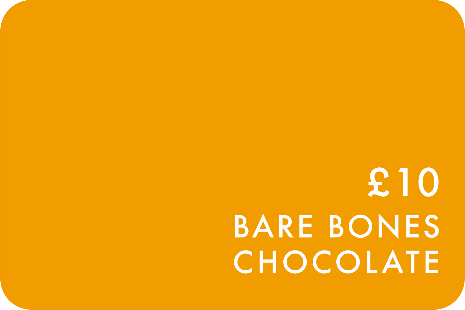 Bare Bones Chocolate Gift Card