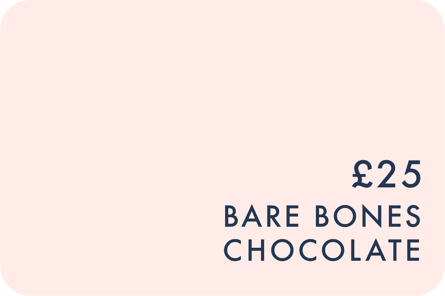 Bare Bones Chocolate Gift Card