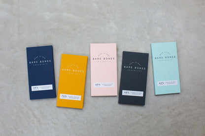 The Full Five Bar Collection - Bare Bones Chocolate