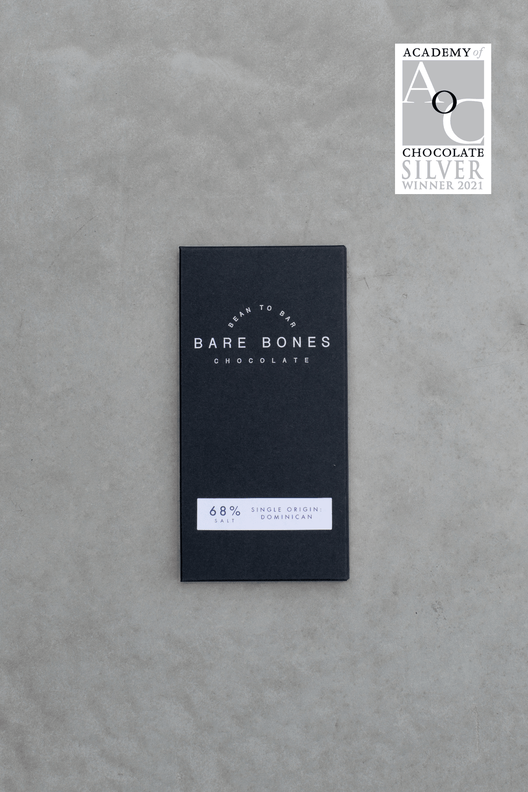 Dominican 68% Salted Chocolate - Bare Bones Chocolate